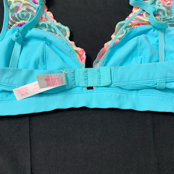 Victoria’s Secret Pink Blue Tie Dye Lace Bralette - Picture 2 of 3